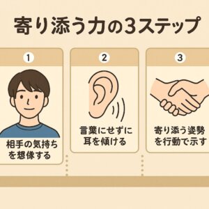 神尾楓珠さんの優しさに学ぶ“寄り添う力”の要素図解