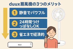 ✔️「夜間モード」もあり、LED表示も暗くなって快眠を邪魔しません
